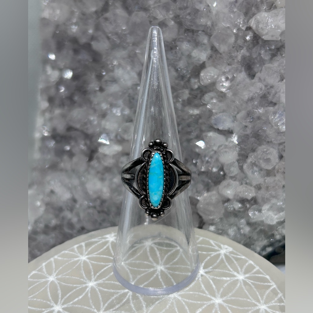 Vintage Bell Trading Post Turquoise Sterling Ring